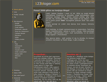 Tablet Screenshot of 123bloger.com